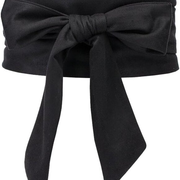 Women's Bowknot Self Tie Wrap Around Obi Waist Band Cinch Boho Waist Belt - Picture 1 of 7